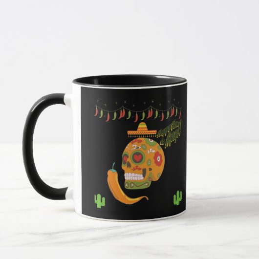 Fiesta de Fuego zwart Mok (Links)