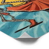 Fiesta de las Calaveras: Dansende Skeletten Stropd Poster (Hoek)