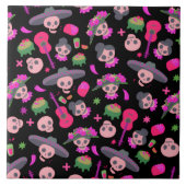 Fiesta De Los Muertos Ceramic Tile Tegeltje (Voorkant)