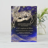 Fiesta de Máscaras 30 Cumpleaños Kaart (Staand voorkant)