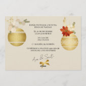 Fiesta de Navidad Elegante Decorada Kaart (Achterkant)