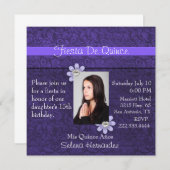 Fiesta De Quince-fotouitnodiging Kaart (Voorkant / Achterkant)