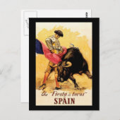 Fiesta de Toros in Spanje Briefkaart (Voorkant / Achterkant)