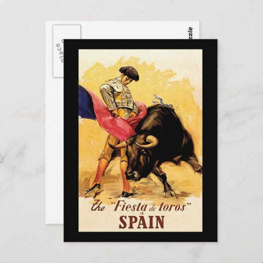 Fiesta de Toros in Spanje Briefkaart (Voorkant / Achterkant)