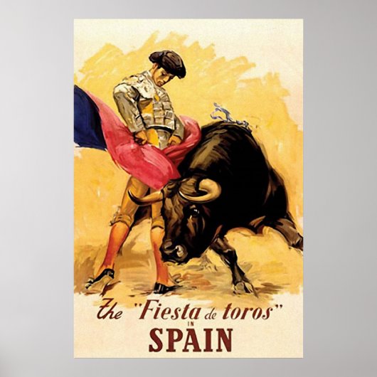 Fiesta de Toros in Spanje Poster (Voorkant)