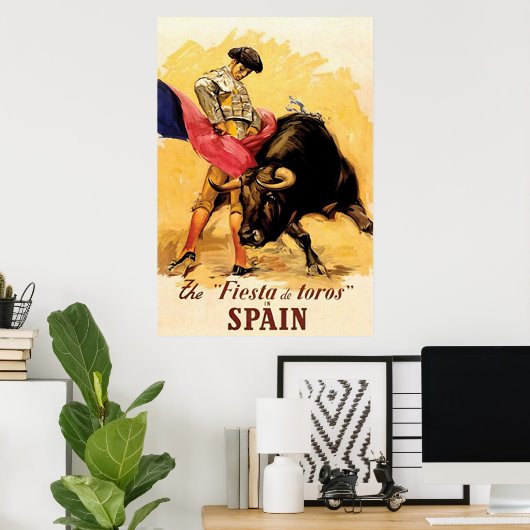 Fiesta de Toros in Spanje Poster (Thuiskantoor)