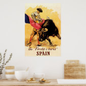 Fiesta de Toros in Spanje Poster (Keuken)