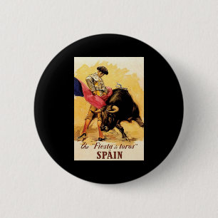 Fiesta de Toros in Spanje Ronde Button 5,7 Cm