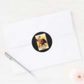 Fiesta de Toros in Spanje Ronde Sticker (Envelop)