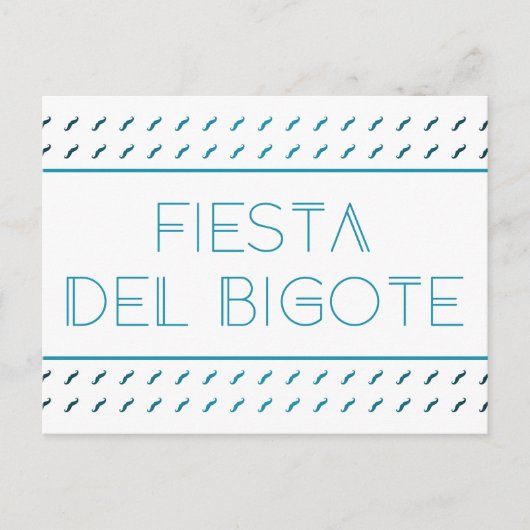 Fiesta Del Bigote Briefkaart (Voorkant)
