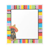Fiesta Doberman Pinscher Notepad Notitieblok (Voorkant)