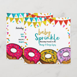 Fiesta Donuts Baby Sprinkle Douche Viering Kaart