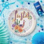 FIESTA Drama Lama Folkart Bloemen Aangepast Papieren Bordje (Feest)