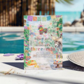 Fiesta Drie-esta 3e verjaardagsfeest Kaart