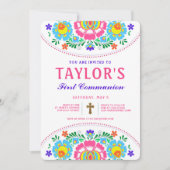 Fiesta eerste communie uitnodiging (Voorkant)