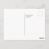 Fiesta Eerste Verjaardag Bedankkaart Briefkaart (Achterkant)