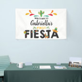 Fiesta eerste verjaardagsbanner spandoek (Beurs)