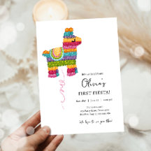 Fiesta en Fun Piñata Llama Meisje Eerste Verjaarda