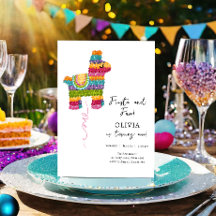 Fiesta en Fun Piñata Llama Meisje Eerste Verjaarda