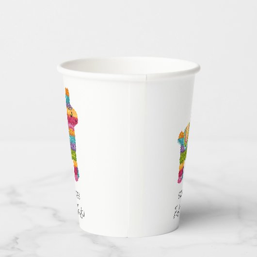 Fiesta en Fun Piñata Mexicaanse Llama Eerste Verja Papieren Bekers (Rechts)