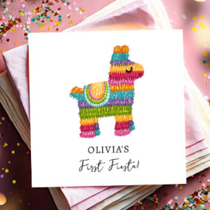 Fiesta en Fun Piñata Mexicaanse Llama Eerste Verja Servet