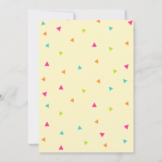 Fiesta en Fun Verjaardagsfeestuitnodiging Kaart (Achterkant)