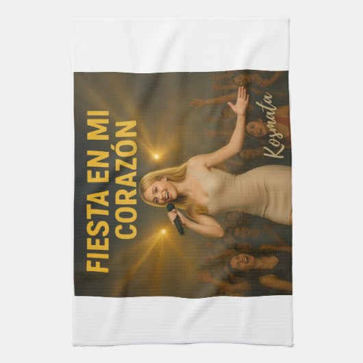 Fiesta en mi corazón - Geschirrtücher Theedoek (Verticaal)