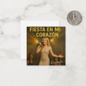 Fiesta en mi corazón - Kuvert Notitiekaartje (Voorkant / Achterkant in situ)