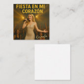 Fiesta en mi corazón - Kuvert Notitiekaartje (Voorkant / Achterkant)
