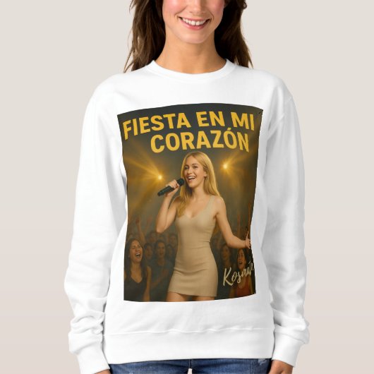 Fiesta en mi corazón - Sweatshirt Damen (Voorkant)