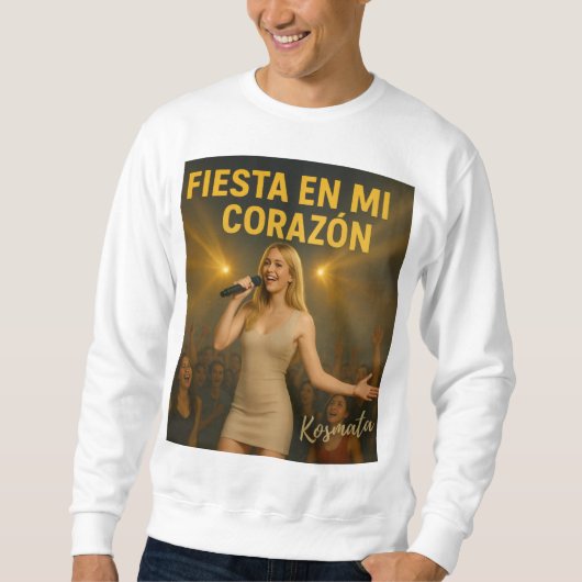 Fiesta en mi corazón - Sweatshirt Herren (Voorkant)