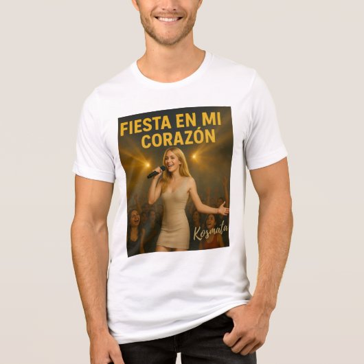 Fiesta en mi corazón - T-Shirt Herren (Voorkant)