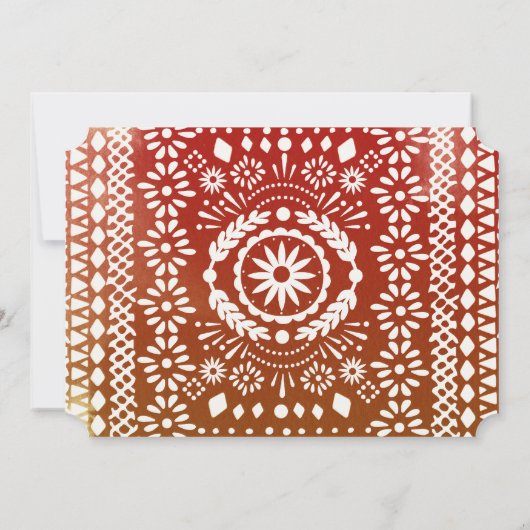 Fiesta Engagement Party nodigt Mexicaanse partij u Kaart (Achterkant)