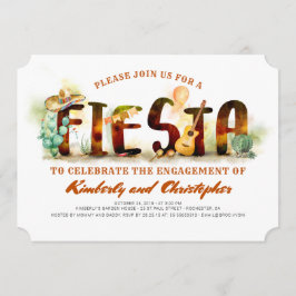 Fiesta Engagement Party nodigt Mexicaanse partij u Kaart