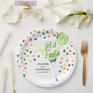 Fiesta Engagement Party Paper Napkins Papieren Bordje