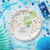 Fiesta Engagement Party Paper Napkins Papieren Bordje (Feest)