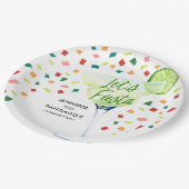 Fiesta Engagement Party Paper Napkins Papieren Bordje (Gekanteld)