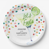 Fiesta Engagement Party Paper Napkins Papieren Bordje (Voorkant)