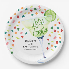 Fiesta Engagement Party Paper Napkins Papieren Bordje
