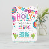 Fiesta Engagement Party - Uitnodiging Heilige Guac (Staand voorkant)