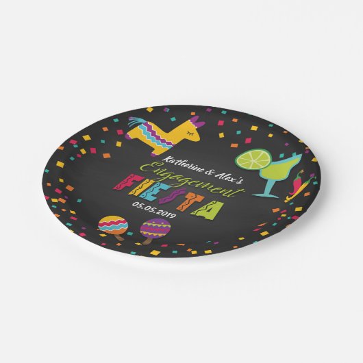 Fiesta Engagment Paper-Borden Papieren Bordje (Gekanteld)
