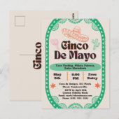 Fiesta Fantástica: Cinco de Mayo Viering Briefkaart (Voorkant / Achterkant)