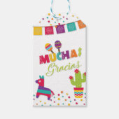 Fiesta Favor Tag - Wit Cadeaulabel (Voorkant)