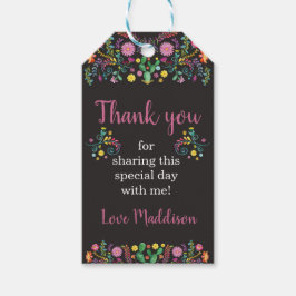 Fiesta Favor Tags Fiesta Floral Gift Labels Cadeaulabel