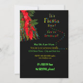 Fiesta Feest Uitnodiging, Hot Chili Peppers Kaart (Achterkant)