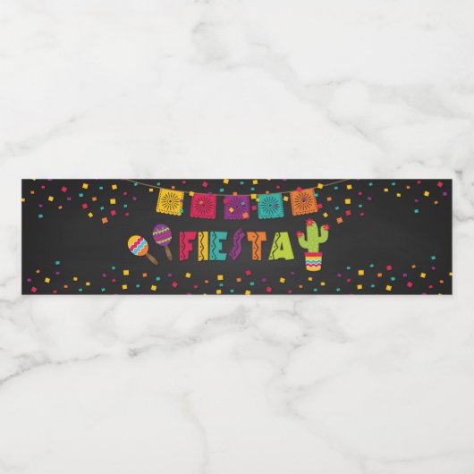 Fiesta Feest Waterfles Label Waterfles Etiket (Enkel label)