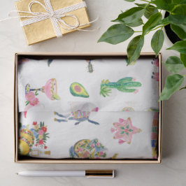 Fiesta Feest Wrap | Taco Margarita Patroon Tissuepapier