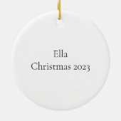 Fiesta Feline: Mexicaanse kat in folkstijl Keramisch Ornament (Achterkant)