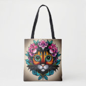 Fiesta Feline Tote Bag (Voorkant)
