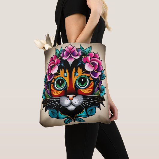 Fiesta Feline Tote Bag (Dichtbij)
